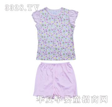 宝马波尼兔子花园肩开短袖套装