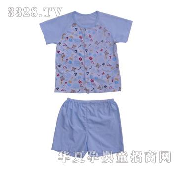 宝马波尼快乐小贝前开短袖套装