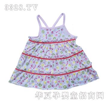 宝马波尼兔子花园细带洋装