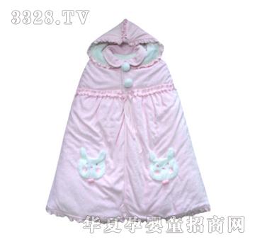 如意宝贝小花兔保暖披风