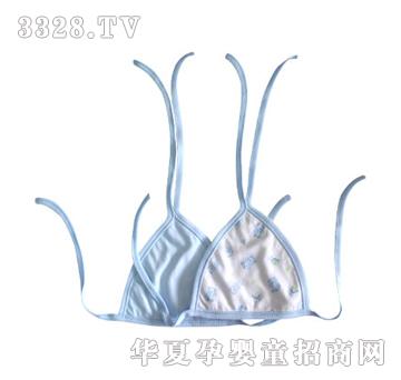 如意宝贝蜻蜓熊三角护脐肚围二片装