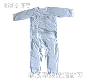 如意宝贝小猴子竹纤系带和服开裆套装