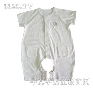 如意宝贝乳牛莫代尔前开开裆连身衣