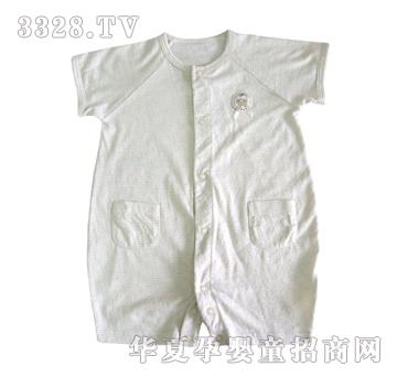 如意宝贝乳牛莫代尔短袖前开连身衣