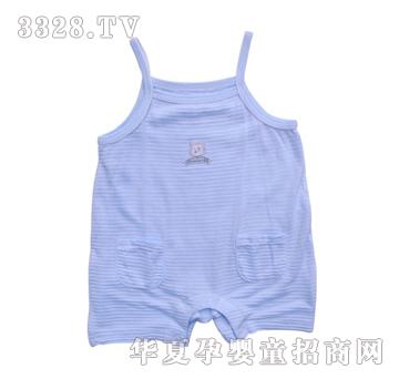如意宝贝好朋友竹纤细带连身衣
