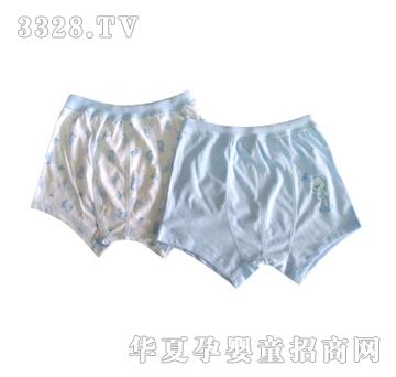 如意宝贝蜻蜓熊四角裤两件装