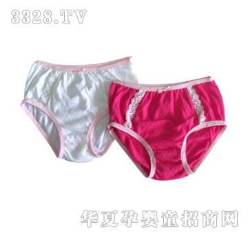 如意宝贝朵朵公主蕾丝三角裤两件装