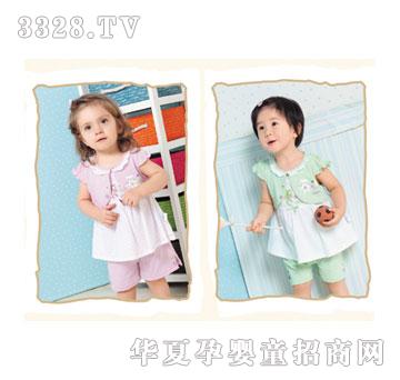 母婴坊MB110102女童短外套背心三件套