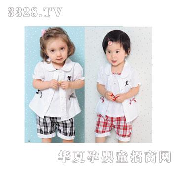 母婴坊MB110202女童短袖三件套