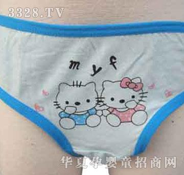 家婴坊女童（竹纤维）包边三角内裤