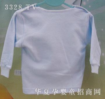 家婴坊40S超柔素色双面双开肩钮衫