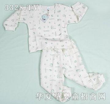 家婴坊印花夹层提花保暖肩纽
