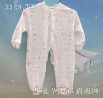 家婴坊40S超柔印花双面开胸哈衣
