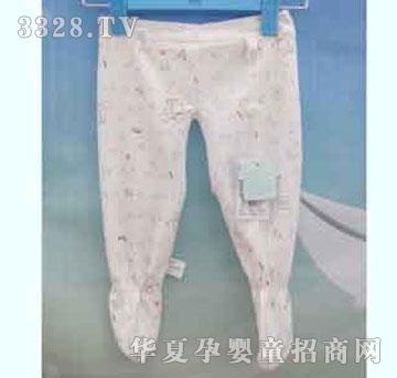 家婴坊40S超柔印花双面绑带连袜裤