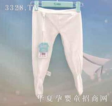 家婴坊40S超柔素色双面绑带连袜裤
