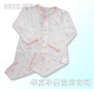 家婴坊单面印花开档长袖哈衣