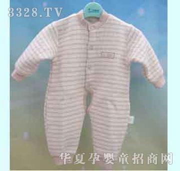 家婴坊彩棉夹丝开裆哈衣