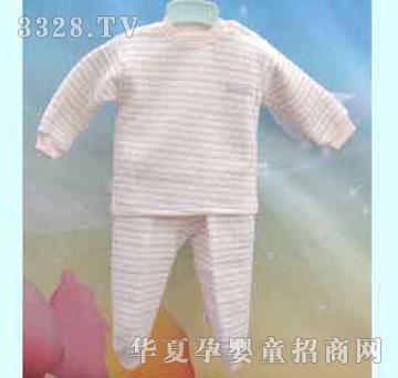 家婴坊彩棉夹丝保暖肩开中领套