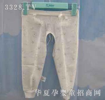 家婴坊印花双面提花绑带裤