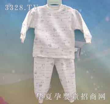 家婴坊印花夹丝提花保暖肩开中领套