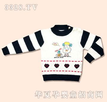 娃丽比羊毛衫外出服中领肩开衫
