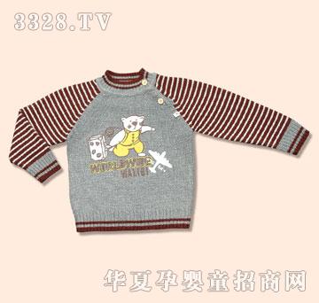 娃丽比羊毛衫外出服前斜开衫