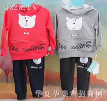 家婴坊连帽休闲套