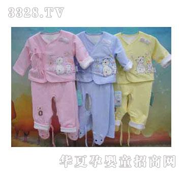 家婴坊小雪熊保暖棉三件套
