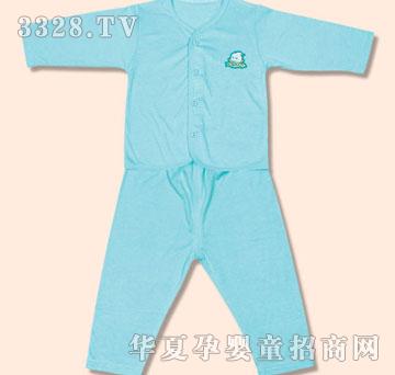 娃丽比竹纤维素色桃领开胸套