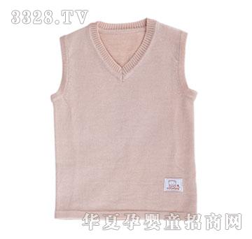 小米米防缩羊毛V领背心YU10081K
