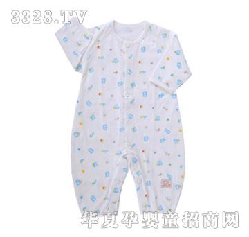 小米米单面印花长袖连身衣YU09011B