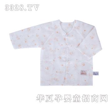 小米米印花纱布对襟上衣
