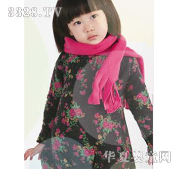 卡噜哩女童印花毛衣