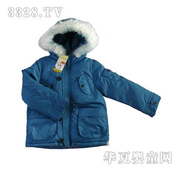 华翎婴童羽绒服蓝色