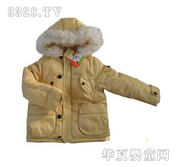 华翎婴童羽绒服黄色