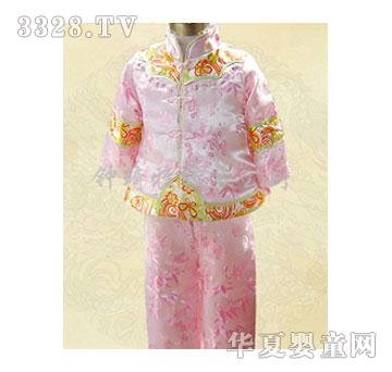 钟思雅粉色绣花女童装