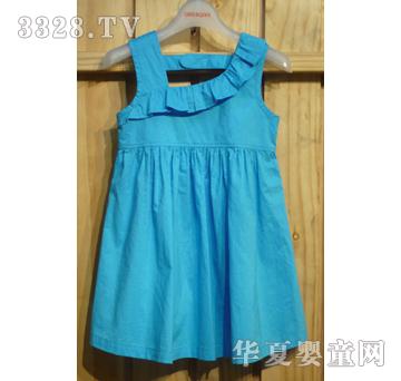 比迪家族蓝色连衣裙