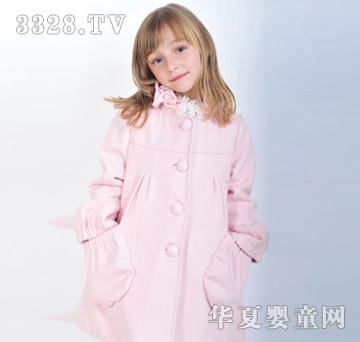 奇先生妙小姐女童粉色外套