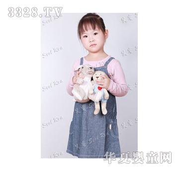 笑睿女童牛仔连衣裙