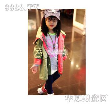 小孩麻豆时尚女童外套