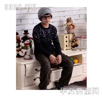 星婷男童毛衣套装