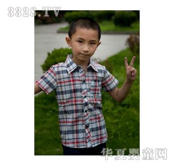 小橡皮童装男童衬衣短袖