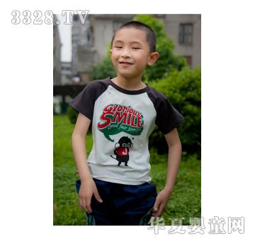 小橡皮童装男童短袖