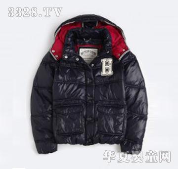 TommyHilfiger黑色儿童羽绒服