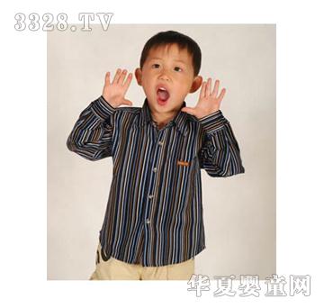 童悦深色儿童衬衣