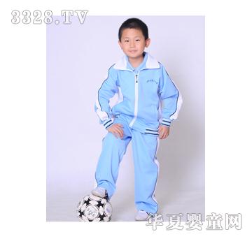 天时蓝色男童校服