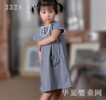童威尔灰色女童裙