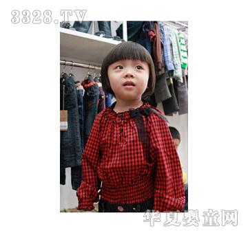童美俊子女童红色上衣