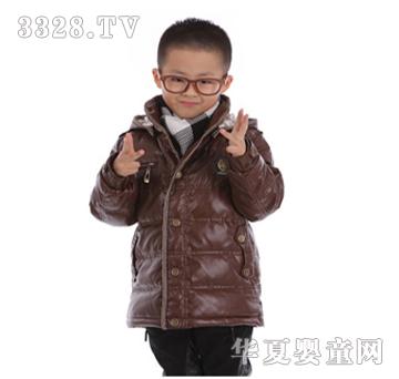 吸引力·boy男童羽绒服棕色