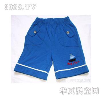 小虎特工夏季男童短裤蓝色